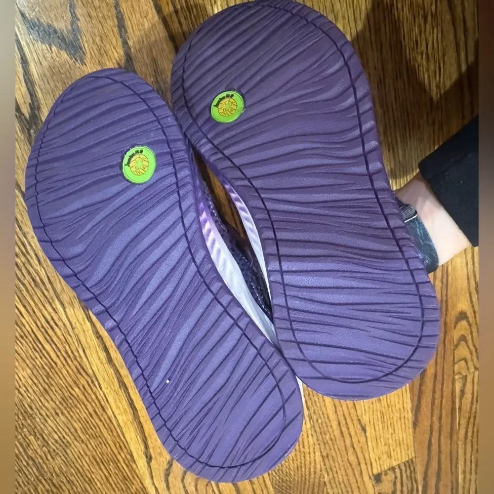 JAMBU Anthozoa Play Land to Water Friendly Sneakers Shoes Purple White Girls 1